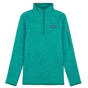 Patagonia Sweater Women Small Green Quarter Zip Better Sweater Pullover Gorpcore